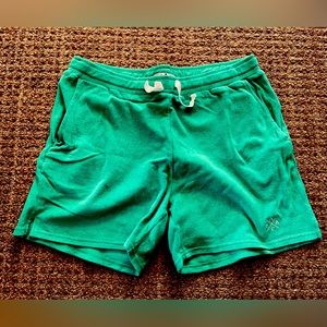 Sant & Abel x Andy Cohen green terry lounge shorts. Never worn! NWOT. Size L.